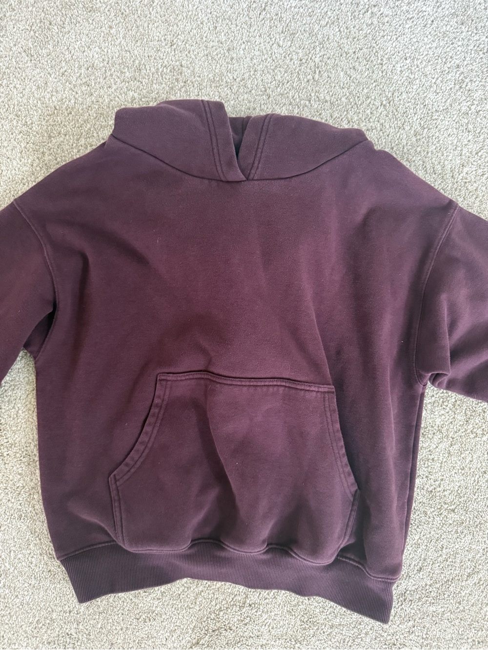 Fabletics Plum Hooded Sweatshirt - Cozy Everyday Pullover